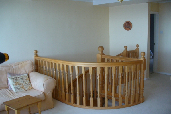 Curved balustrade