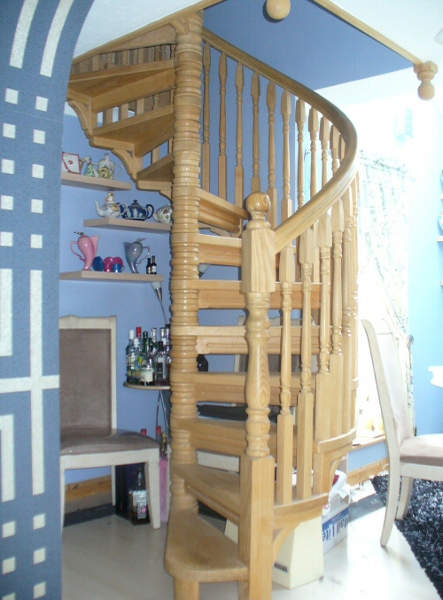 Spiral staircase - In ash
