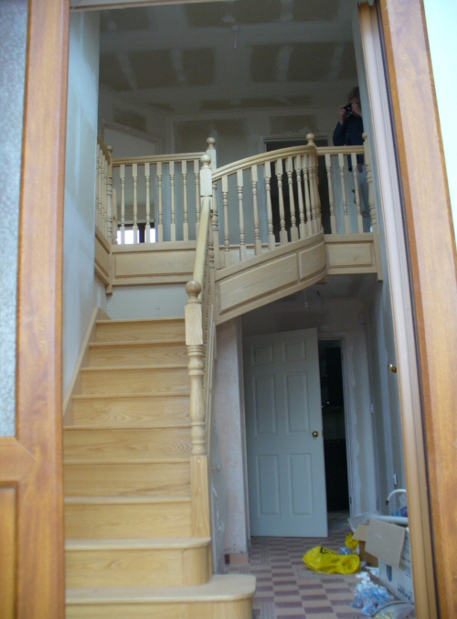Staircase with circular section